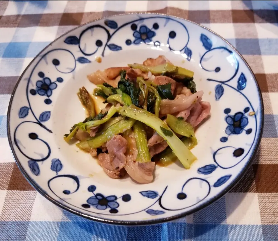 さっぱり豚肉と小松菜のポン酢焼き♪|ポロポロさん