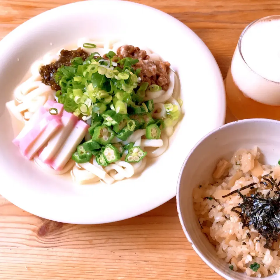 Snapdishの料理写真:ネバネバうどん|Ruotoさん