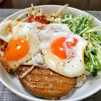 Snapdishの料理写真:ロコモコ丼|onabakeさん