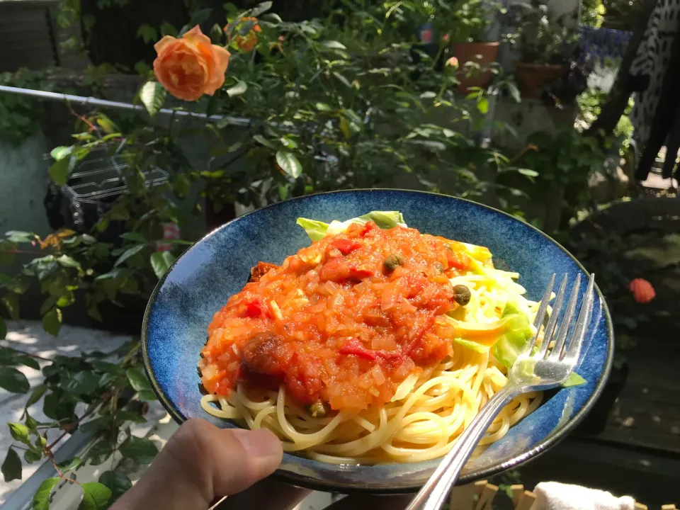 フレッシュトマトとキャベツのスパゲティ|Taketoshi Satoさん