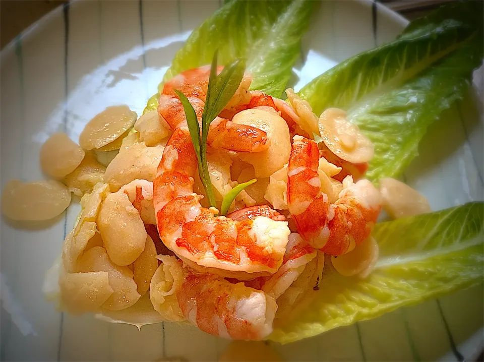 おかってで築地リレー　豆と海老のホットサラダ|Yumiko Nagakuboさん