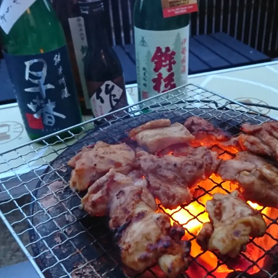 鶏焼と三重の地酒！(*^^*)|しーPaPaさん