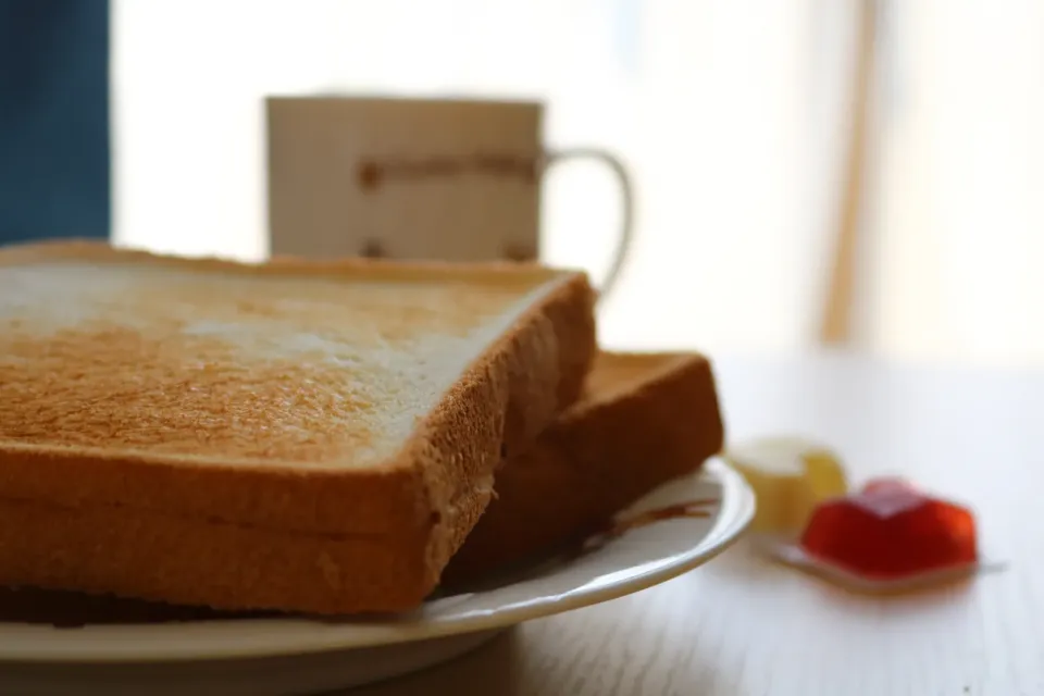 Snapdishの料理写真:朝食感満載の昼食|NGC7023さん