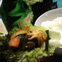 Snapdishの料理写真:stir-fried small octopus 🐙 💗 Soju citron|Evanne Tangさん