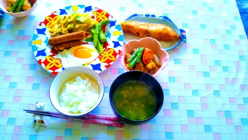 Snapdishの料理写真:朝定食（和食バージョン）|Mさん