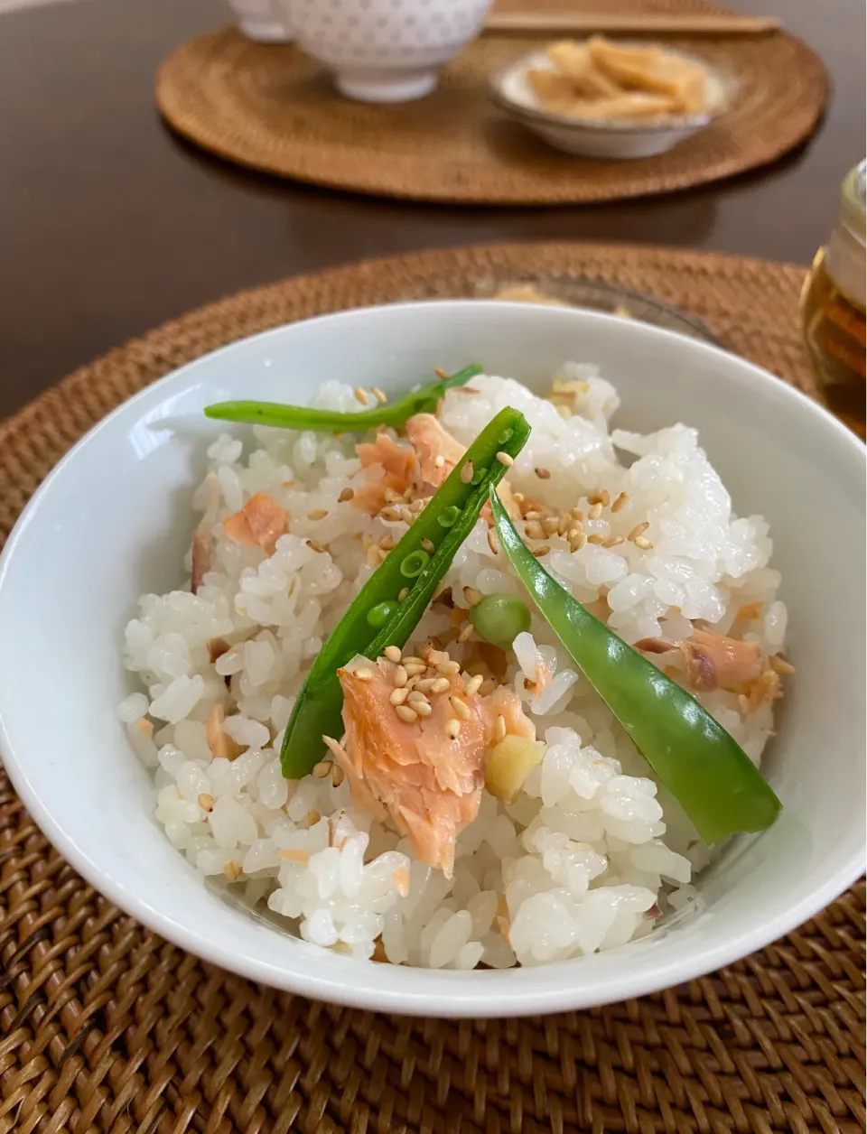 Snapdishの料理写真:新巻鮭と生姜の炊き込みご飯|marksweetsさん