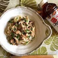 マンネリ解消！ツナとしめじの簡単焼きうどん✩.*˚|mao's simple kitchenさん