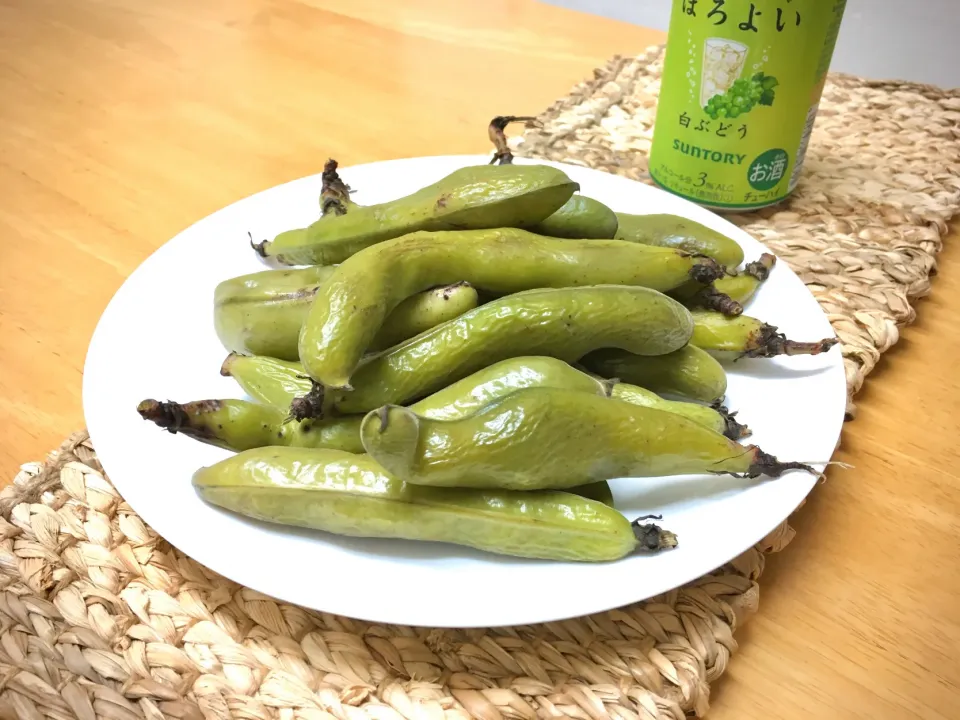 Snapdishの料理写真:そらまめ(長崎産)|gomanmaさん