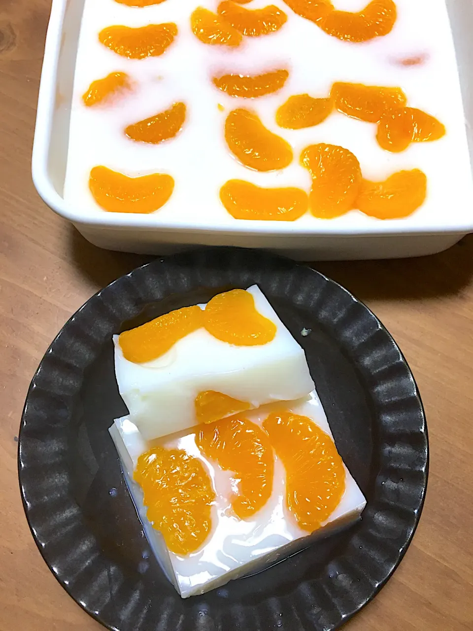 Snapdishの料理写真:牛乳みかん🍊かん🍊|cotocotoさん