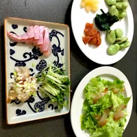 Snapdishの料理写真:本日のおつまみセット|くろさん