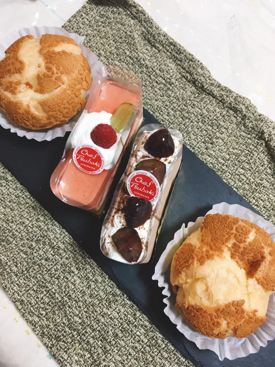 Snapdishの料理写真:3時のおやつ🧁🍰「シェ・ツバキ」のケーキ|Miyukiさん