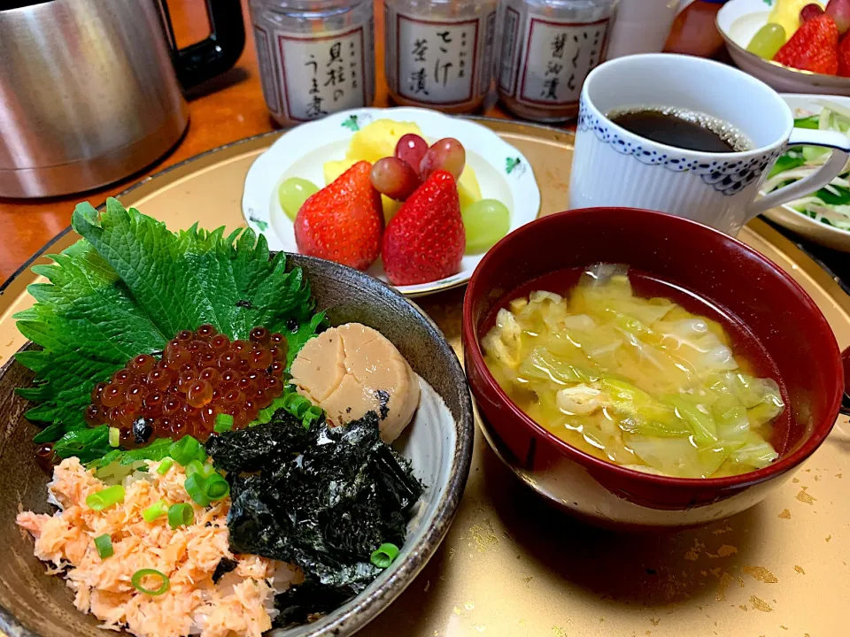 即席三色丼😋|ｋｚｓｙｋさん