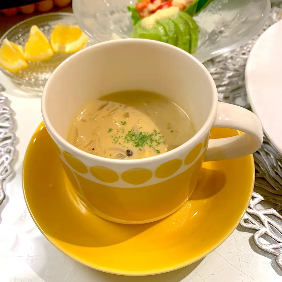 Snapdishの料理写真:かにみそのクリームスープ|MamikoNakayamaさん