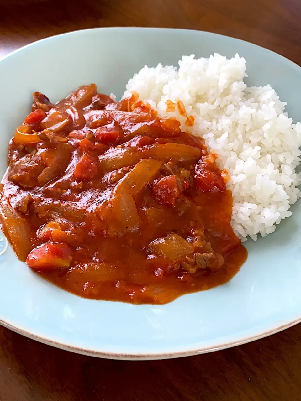 トマト缶でハヤシライス🍅|あきぷーさん