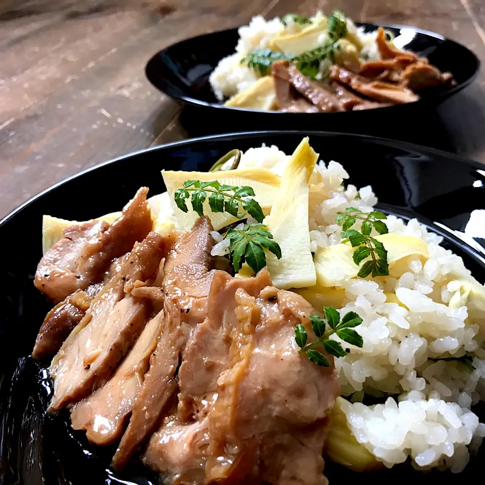 ちこさんの料理 鴨筍ご飯|koji toyodaさん