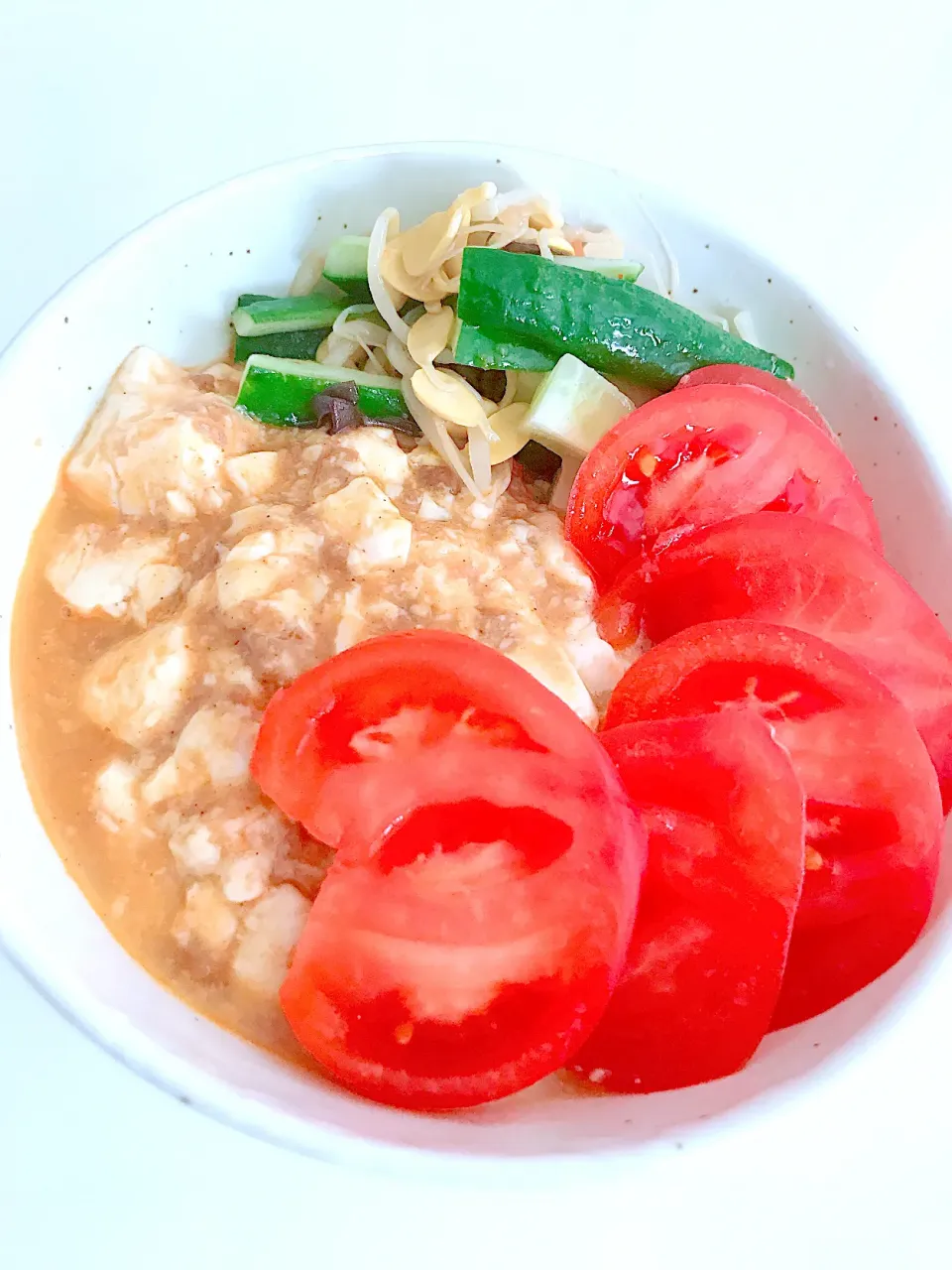 麻婆豆腐作ってたけど途中で気が変わったので、しらたき麻婆坦々麺(･∀･)|舞さん