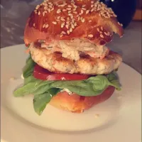 Chicken burger and homemade buns|Paulaさん