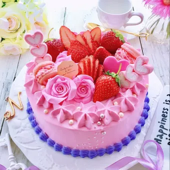 Snapdishの料理写真:ストロベリーケーキ