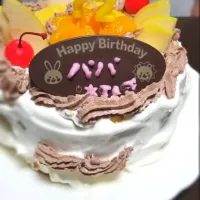 Snapdishの料理写真:🎁バースデーケーキ🎂|ヒヨコ🐤さん