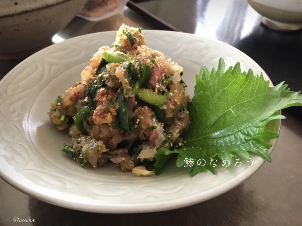 Snapdishの料理写真:鯵のなめろう〜〜🐟   次女作 もちろん、お刺身から😆 中3女子で、なめろう好きって....σ^_^;|yucca@さん