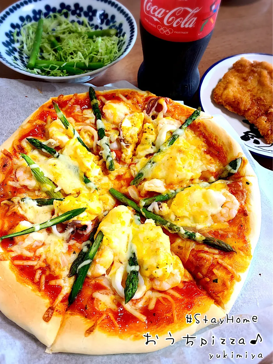 自家製ピザで🎶昨日のランチ🍕|yukimiya7262さん