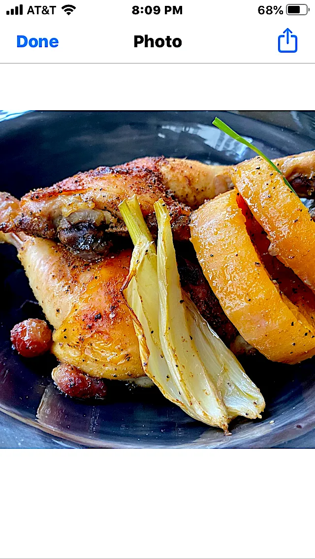 Cumin Chicken Legs with Roasted Butternut Squash, Fennel and Grapes|Christine pavelkaさん