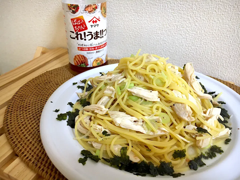 子供もおかわり⭐︎冷蔵庫にあった鶏肉と梅で和風パスタ|マム🌹Japanese momさん