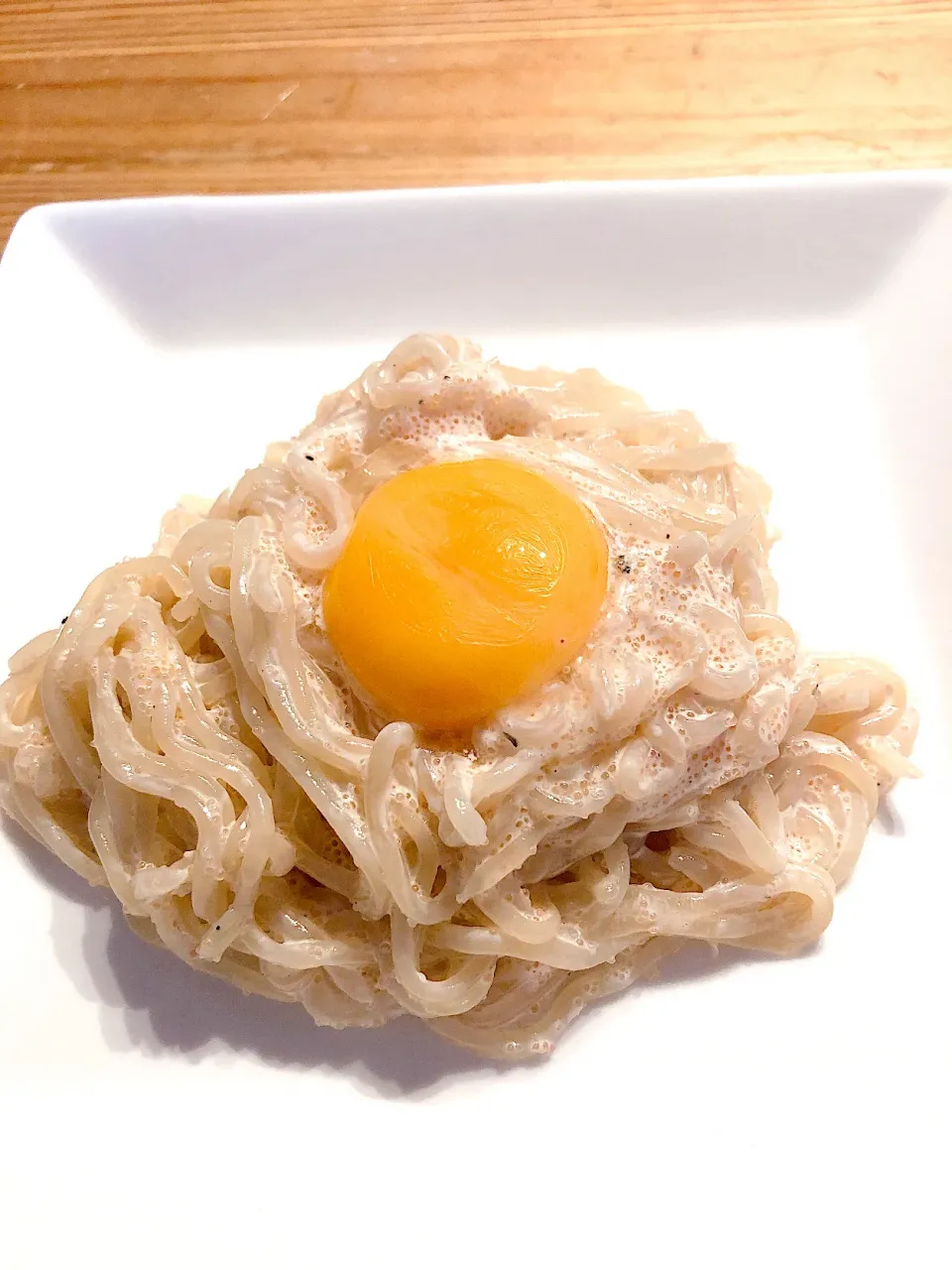 娘が作った、タラコクリームこんにゃくパスタ❤︎|かな。さん