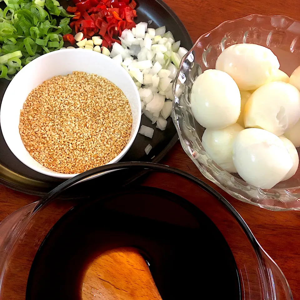 Meiji's dish Soft-boiled eggs in soy sauce|Meijiさん