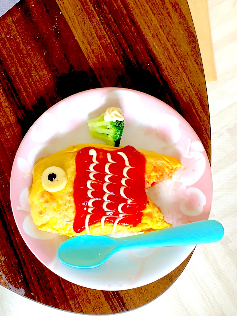 Snapdishの料理写真:マミー♡さんの料理鯉のぼりオムライス|マミー♡さん