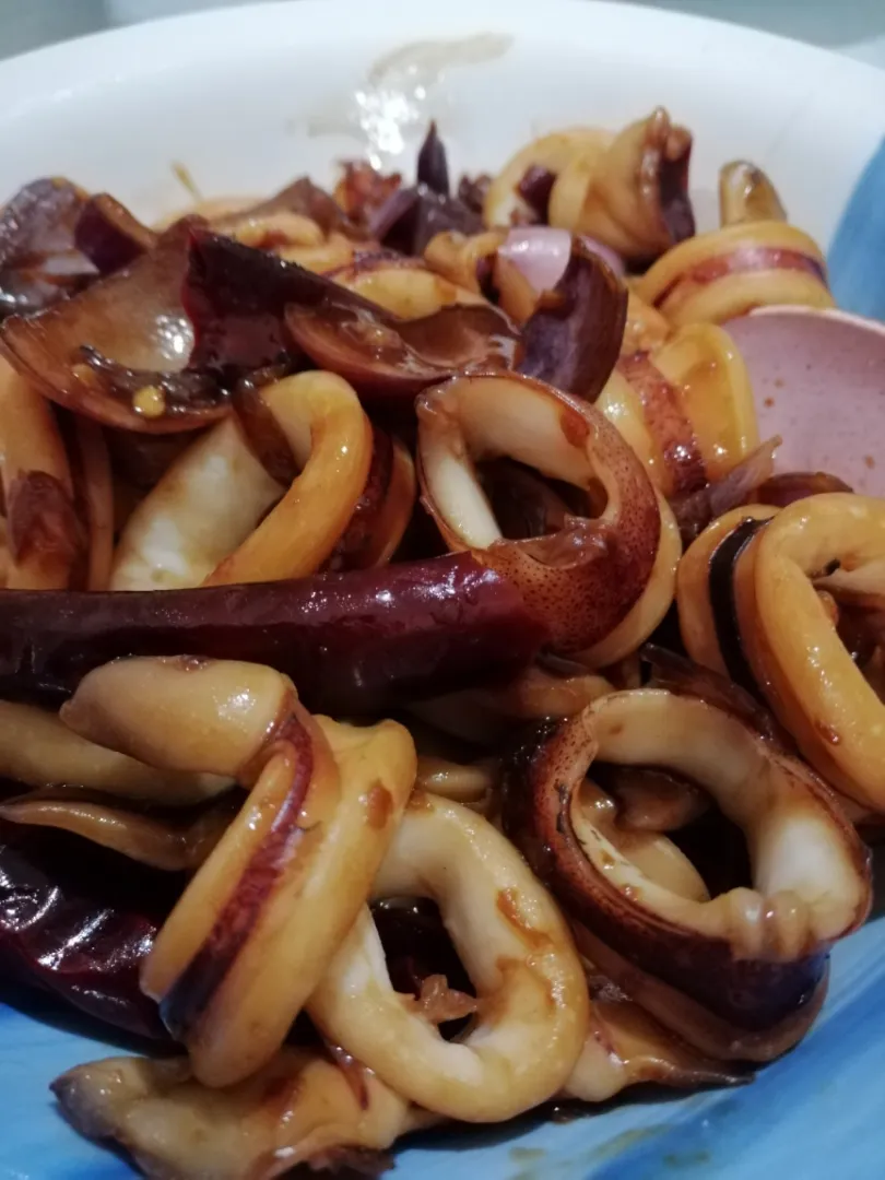 Dry chillies squid|AlingNgさん