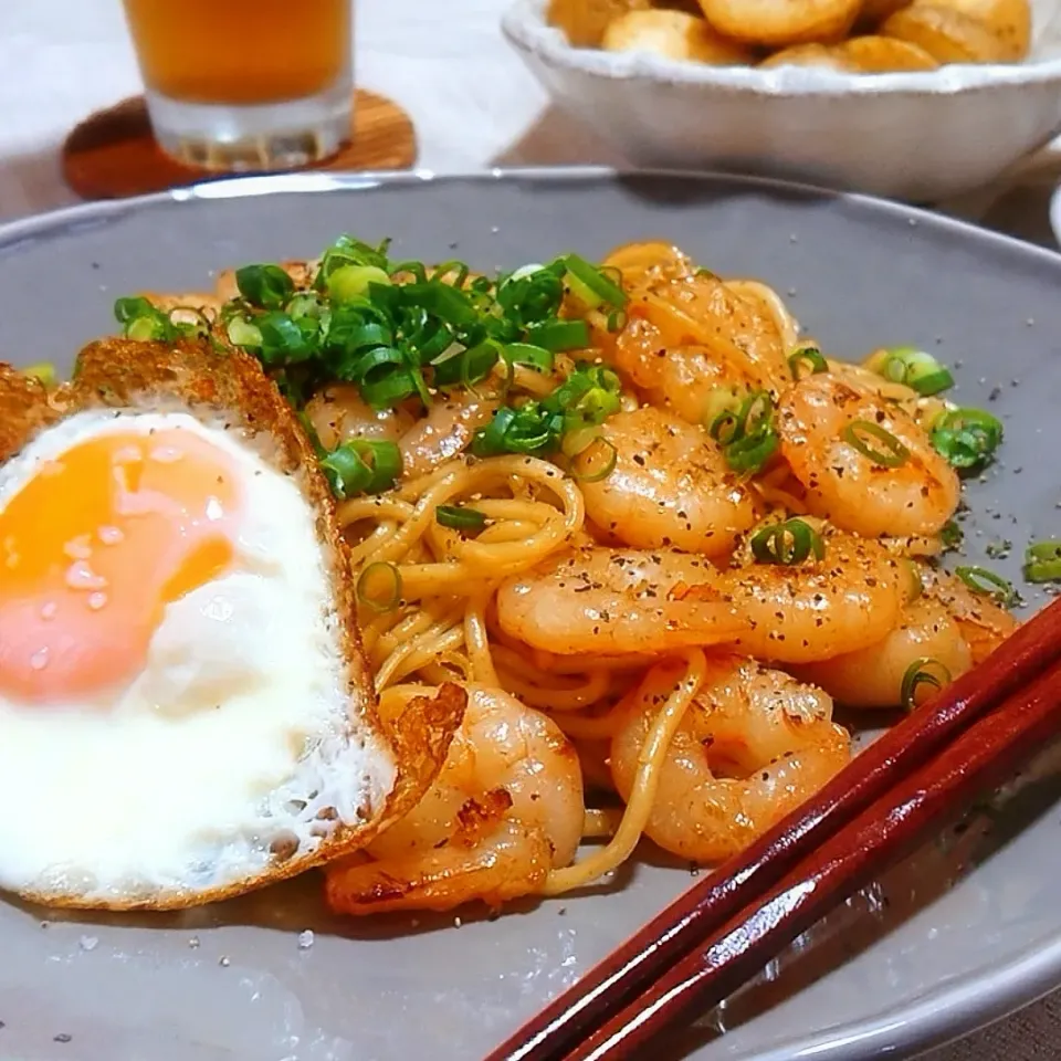 ねぎ塩焼きそば🥢|acoさん