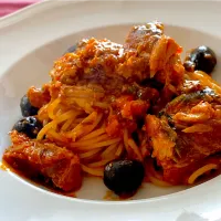 whitymomo(モモ)さんの料理 鯖缶プッタネスカ