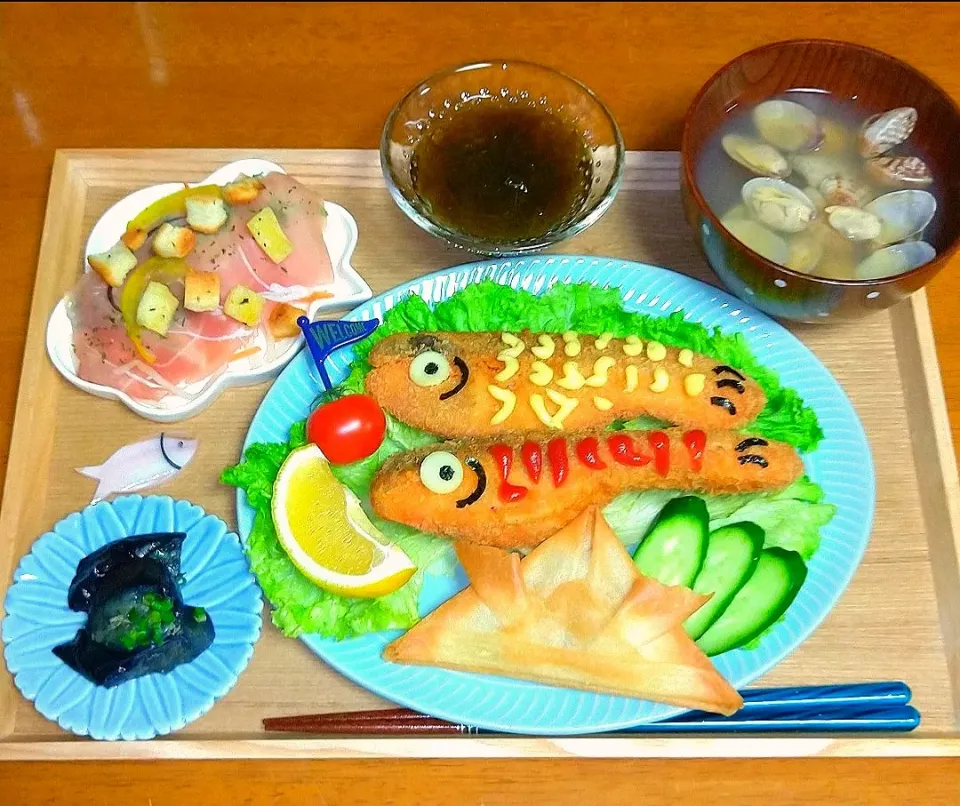 こどもの日🎏晩ご飯🌃🍴|とししいたけさん