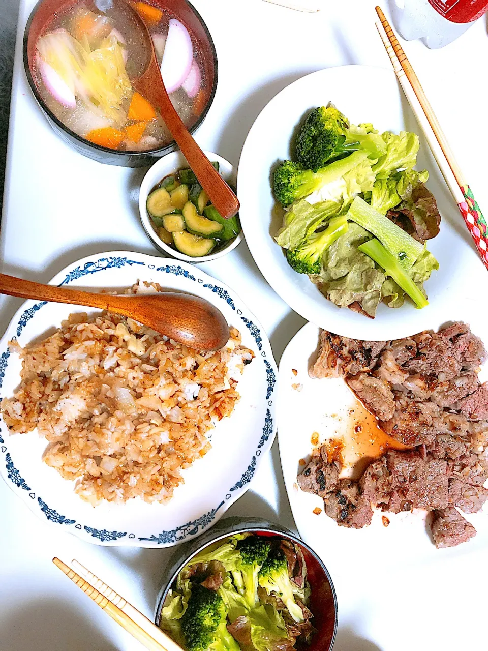 いつぞやのステーキご飯😋🍴💓|たんたんさん