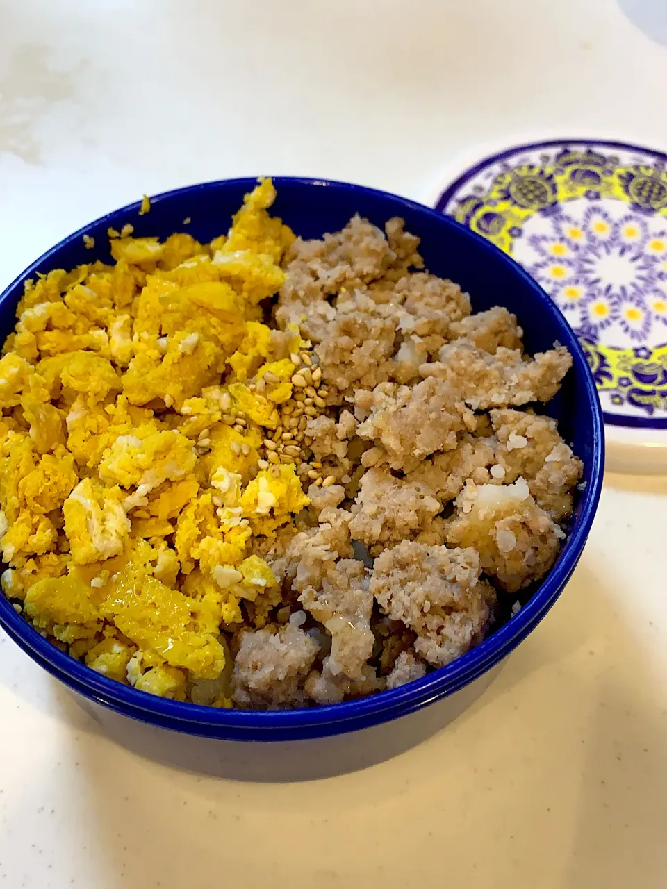 レンジで時短☆そぼろ丼|まめ太郎さん