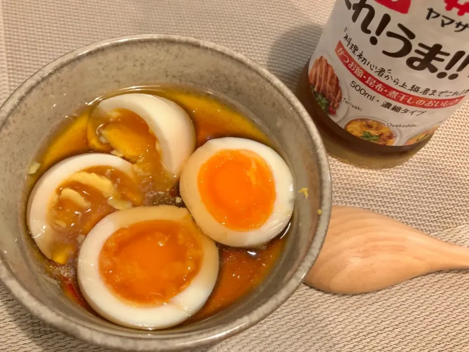 うまつゆで作った味玉|よしこさん