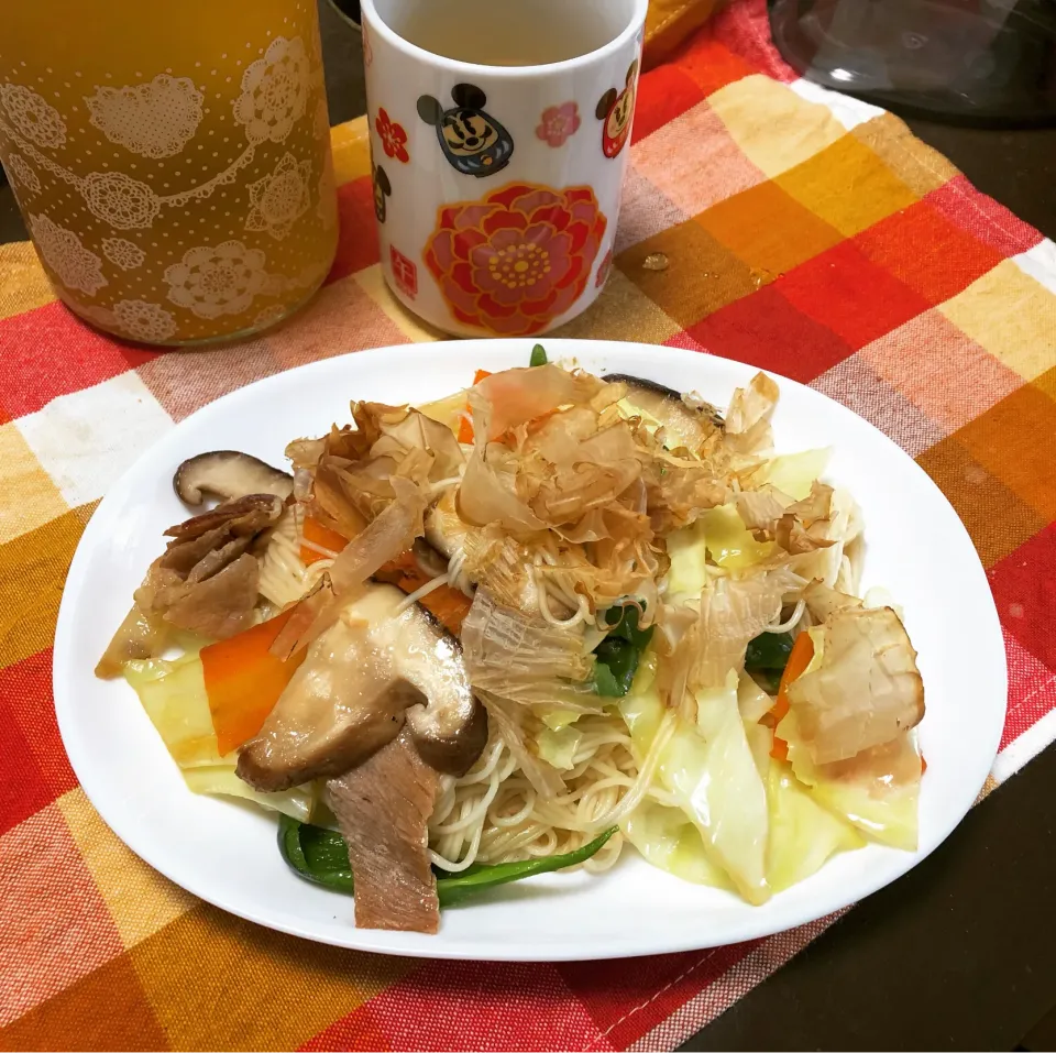 Snapdishの料理写真:そうめんチャンプルー|Misako Kojimaさん