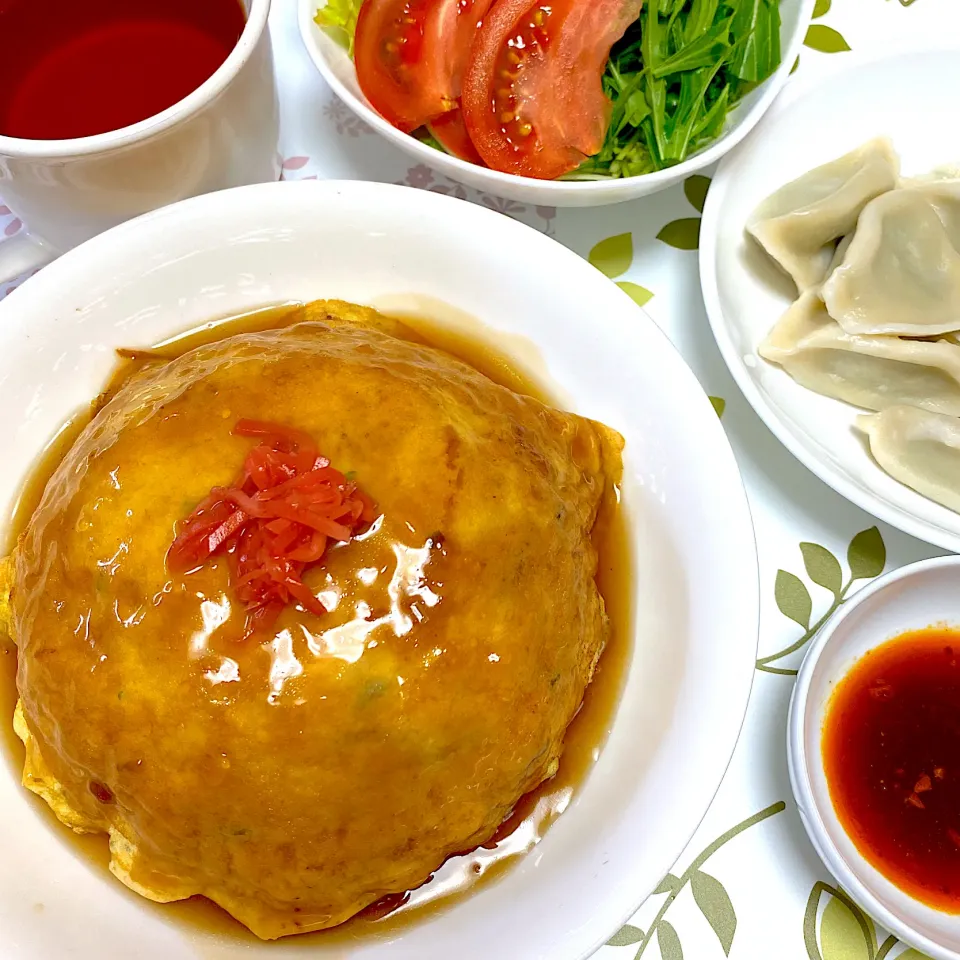 天津飯と水餃子|まみっこさん