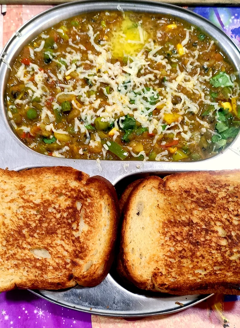 Mumbaiya style Khada Bhaji with Bread|Vicky...the chefさん