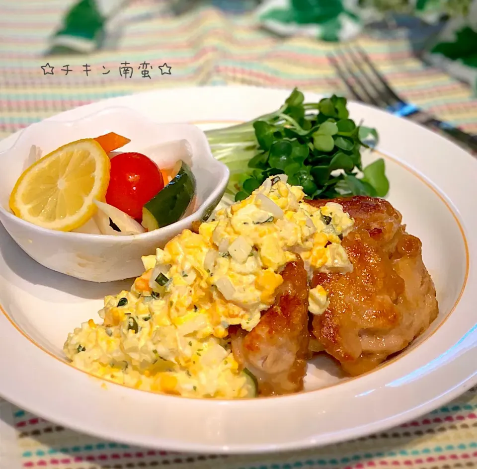 リピリピ⸜❤︎⸝‍あゆの料理 時短☆揚げないチキン南蛮♪|あゆさん