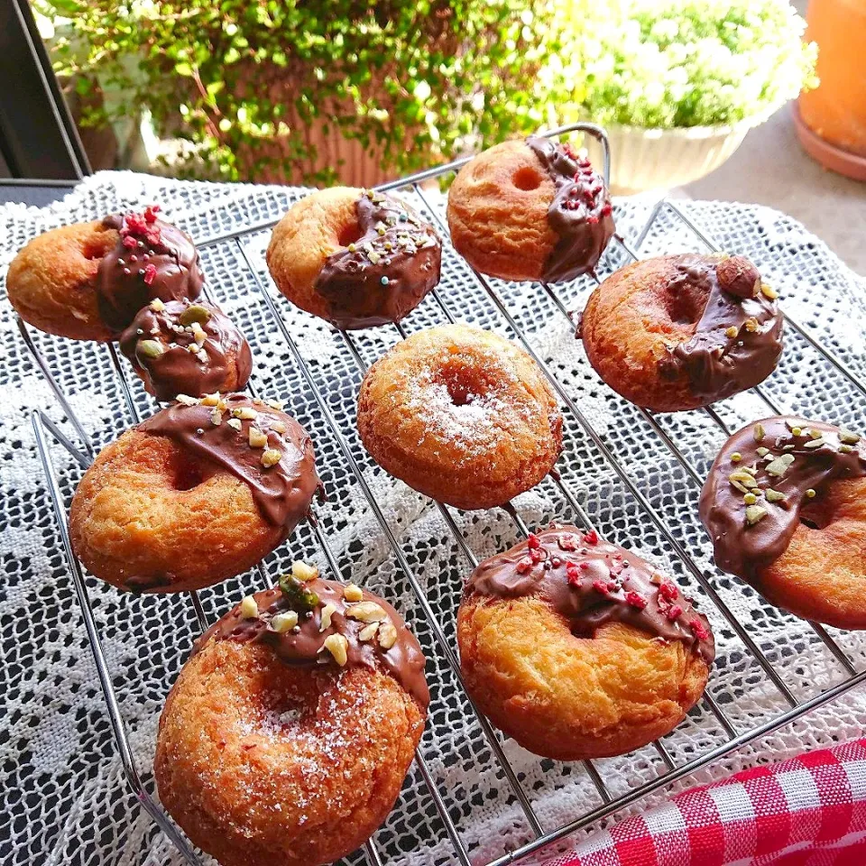 ホットケーキミックスでドーナツ
久しぶり～～🍩|とまと🍅さん