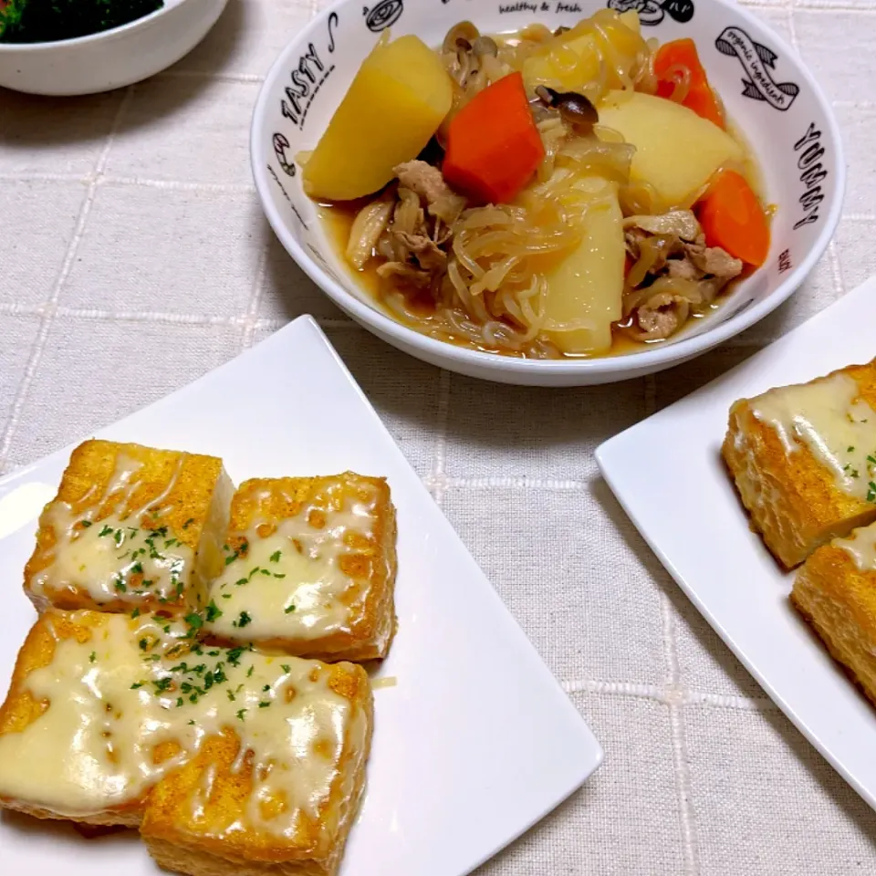 2020/05/08　dekochoromamaさんの料理 厚揚げdeチーズカレー🧀🍛|ちいたんさん