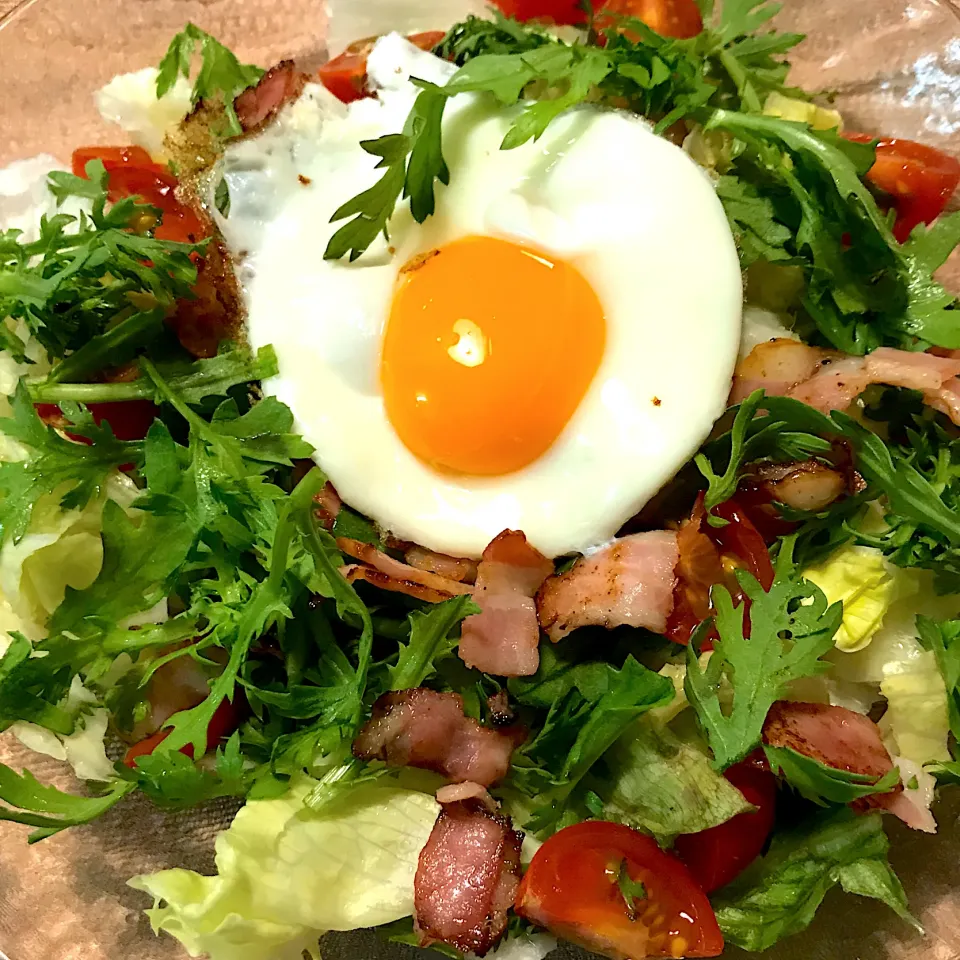 春菊とベーコン🥓のサラダ🥗|純さん