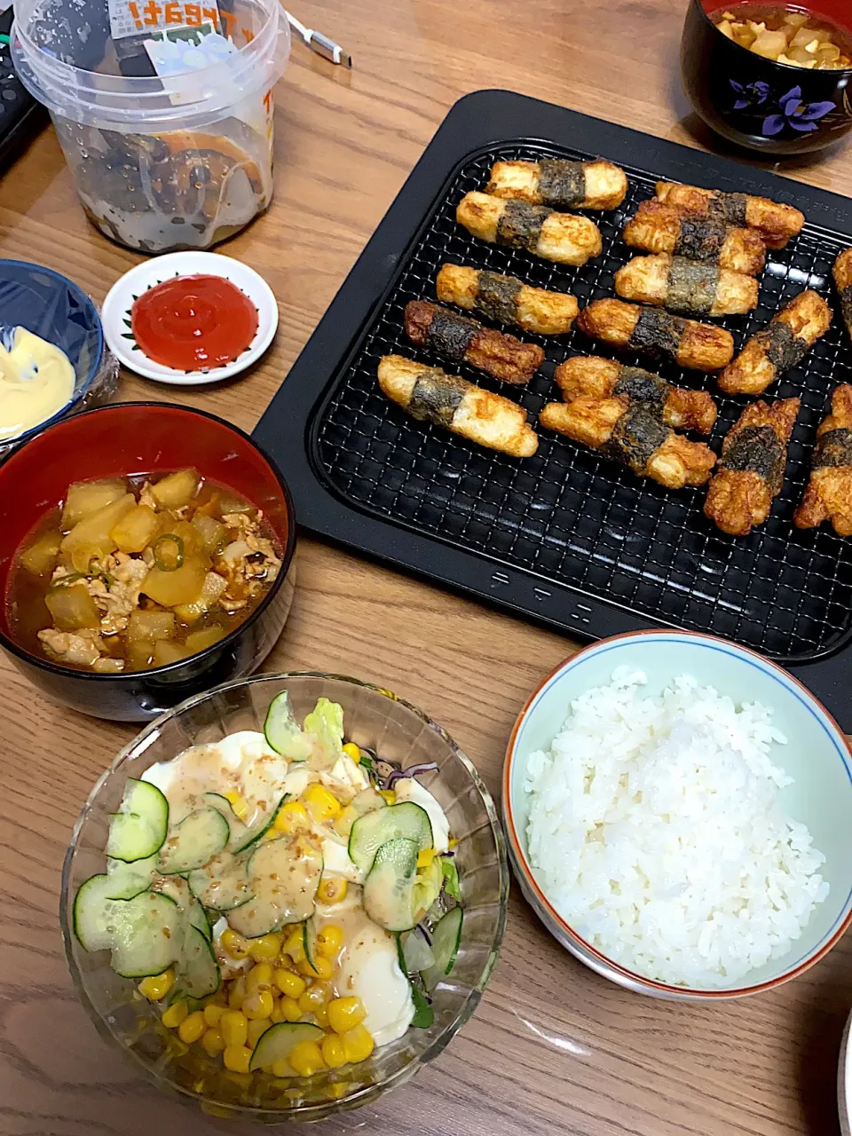 大根豚バラ味噌汁、豆腐サラダ🥗|ゆーママさん