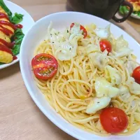 春キャベツとトマトのアンチョビパスタ|ちないさん