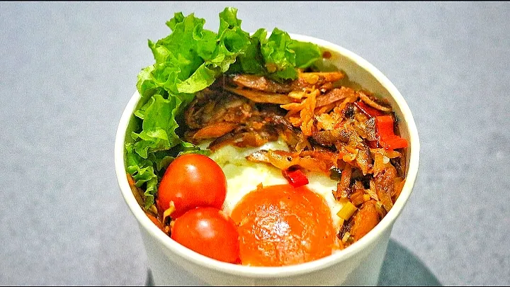 Rice Bowl with Spicy Tongkol Fish|qalbij8714さん