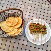 Chicken brochettes and libanese bread|According to Hana 🌻 🍴♨さん