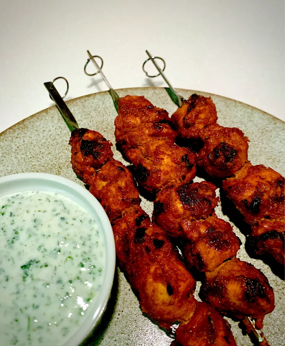 Grilled Tandoori Chicken Skewers|gonbenさん