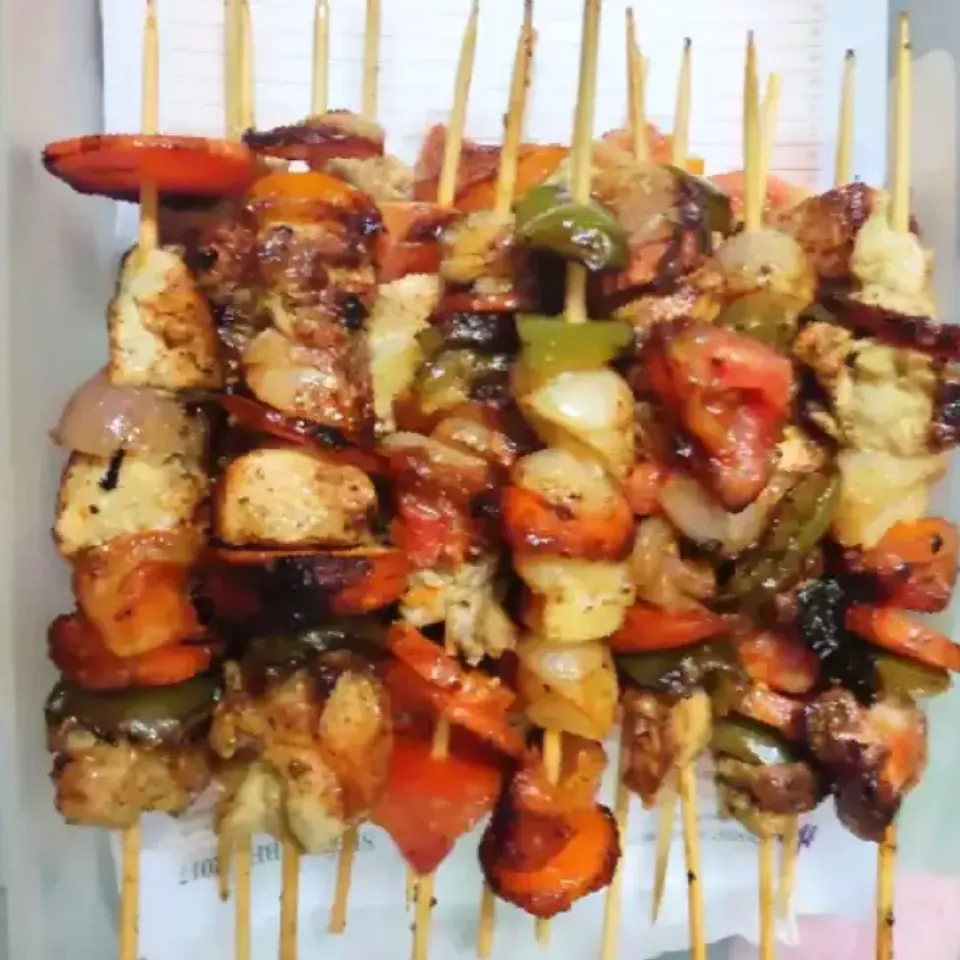 Snapdishの料理写真:Farha's dish 
#Shashlik

Shashlik, or shashlyk, is a dish of skewered and grilled cubes of meat, similar to or synonymous with shish kebab. It is known traditionally, by various other names in the Caucasus and Central Asia, and from the 19th century became popular as shashlik across much of the Russian Empire. Wikipedia|Farhaさん